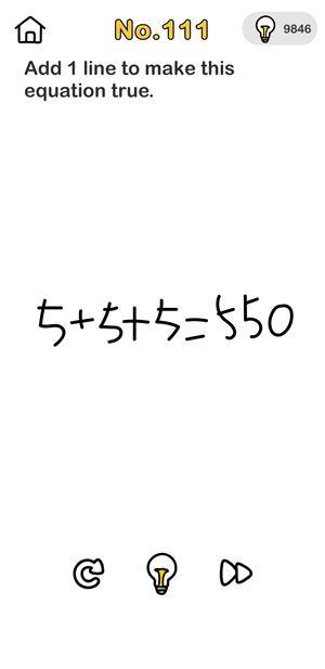 Nivel 110 Agrega 1 línea para que esta ecuación sea verdadera.